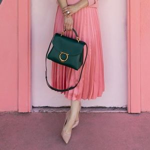 JCrew Pleated Midi Skirt